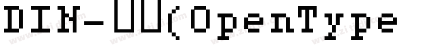 DIN-粗体(OpenType - Po字体转换